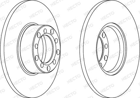 Necto WN238 - Гальмівний диск autocars.com.ua