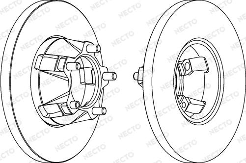 Necto WN245 - Гальмівний диск autocars.com.ua