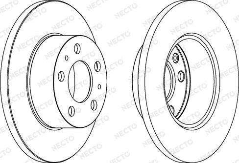 Necto WN253 - Гальмівний диск autocars.com.ua
