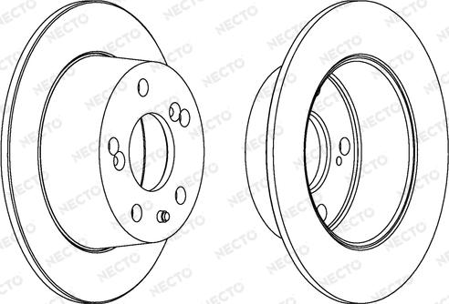 Necto WN273 - Гальмівний диск autocars.com.ua