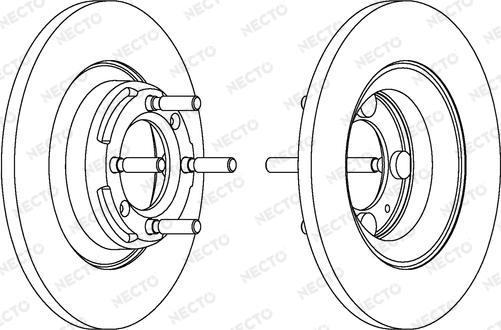 Necto WN282 - Гальмівний диск autocars.com.ua