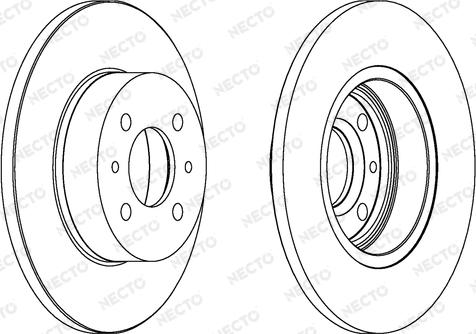 Necto WN293 - Гальмівний диск autocars.com.ua