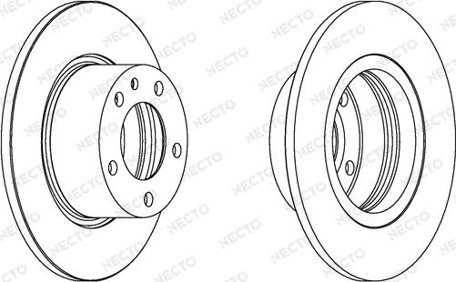 Necto WN307 - Гальмівний диск autocars.com.ua