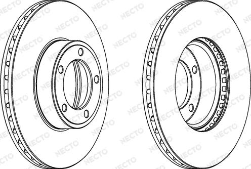 Necto WN335 - Гальмівний диск autocars.com.ua
