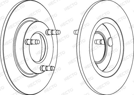 Necto WN353 - Гальмівний диск autocars.com.ua