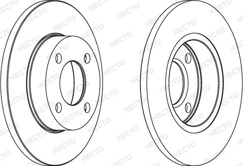Necto WN356 - Гальмівний диск autocars.com.ua