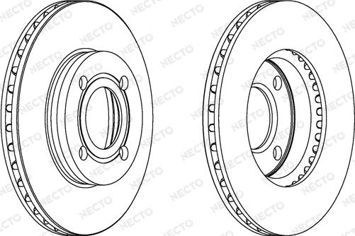 Necto WN357 - Гальмівний диск autocars.com.ua