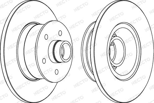 Necto WN367 - Гальмівний диск autocars.com.ua
