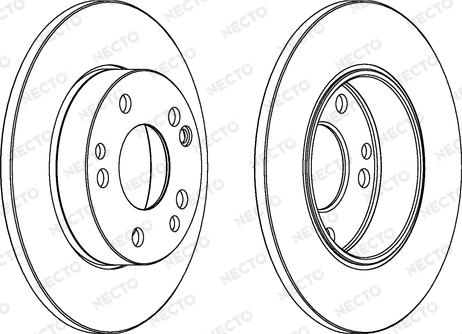 Necto WN407 - Гальмівний диск autocars.com.ua