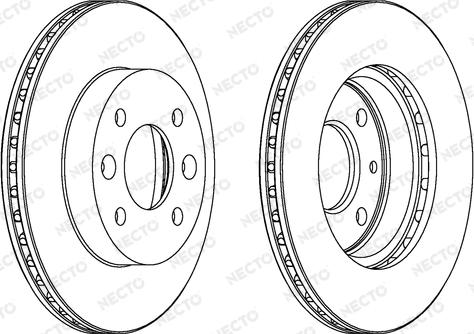 Necto WN435 - Тормозной диск autodnr.net
