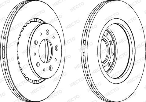 Necto WN458 - Гальмівний диск autocars.com.ua