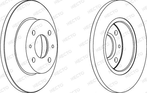 Necto WN459 - Гальмівний диск autocars.com.ua