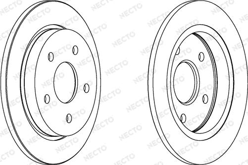 Necto WN486 - Гальмівний диск autocars.com.ua