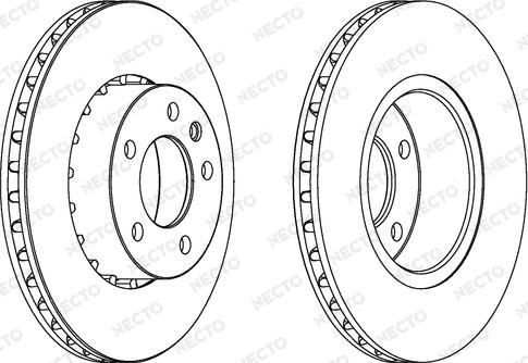 Necto WN493 - Гальмівний диск autocars.com.ua