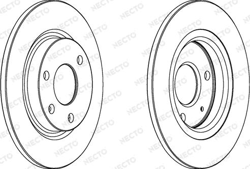 Necto WN538 - Гальмівний диск autocars.com.ua