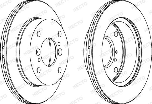 Necto WN541 - Гальмівний диск autocars.com.ua