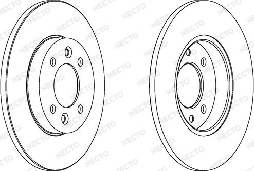 Necto WN544 - Гальмівний диск autocars.com.ua