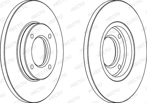 Necto WN580 - Гальмівний диск autocars.com.ua