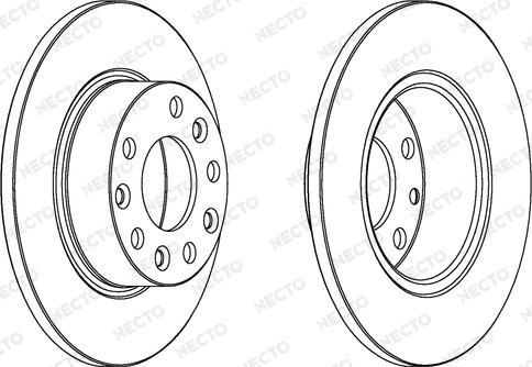 Necto WN612 - Гальмівний диск autocars.com.ua