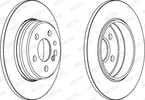 Necto WN621 - Гальмівний диск autocars.com.ua