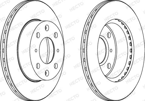 Necto WN638 - Гальмівний диск autocars.com.ua