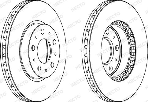 Necto WN702 - Гальмівний диск autocars.com.ua