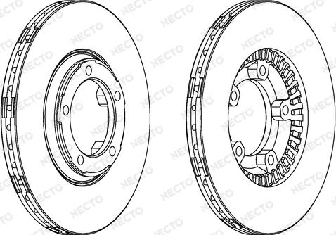 Necto WN715 - Гальмівний диск autocars.com.ua