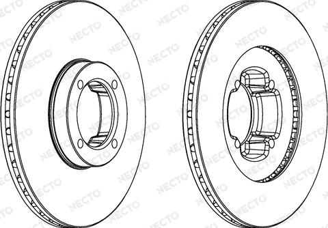 Necto WN724 - Гальмівний диск autocars.com.ua