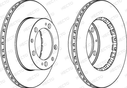 Necto WN744 - Гальмівний диск autocars.com.ua
