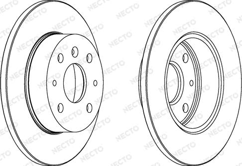 Necto WN781 - Гальмівний диск autocars.com.ua