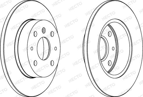 Necto WN782 - Гальмівний диск autocars.com.ua