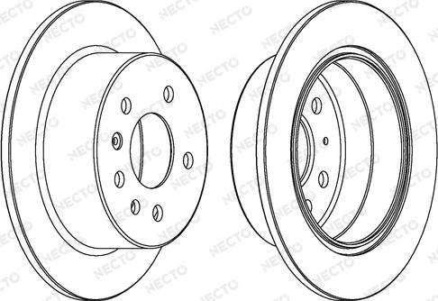 Necto WN796 - Гальмівний диск autocars.com.ua