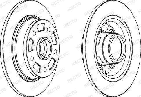 Necto WN855 - Гальмівний диск autocars.com.ua