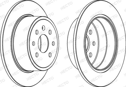 Necto WN908 - Гальмівний диск autocars.com.ua
