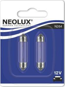NEOLUX® N264-02B - Лампа розжарювання, ліхтар освітлення номерного знака autocars.com.ua