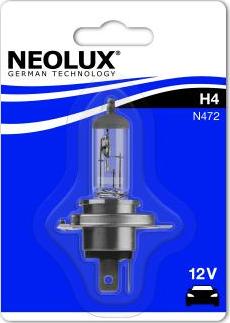 NEOLUX® N47201B - Лампа розжарювання, фара дальнього світла autocars.com.ua