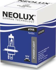 NEOLUX® N484 - Лампа розжарювання, фара дальнього світла autocars.com.ua