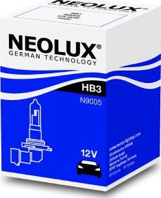 NEOLUX® N9005 - Лампа фарна HB3 12V 60W P20d вир-во Neolux autocars.com.ua