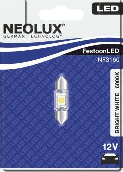 NEOLUX® NF3160-01B - Лампа розжарювання, Освітлення салону autocars.com.ua