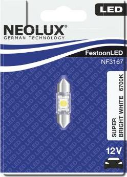 NEOLUX® NF3167-01B - Лампа розжарювання, Освітлення салону autocars.com.ua