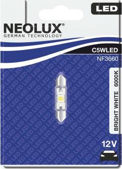 NEOLUX® NF3660-01B - Лампа розжарювання, Освітлення салону autocars.com.ua