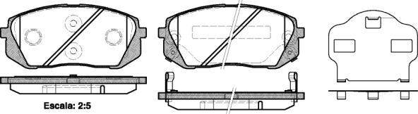 Valeo 604023 - Гальмівні колодки, дискові гальма autocars.com.ua