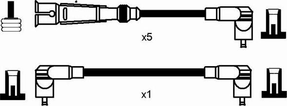 NGK 0511 - Комплект проводів запалювання autocars.com.ua