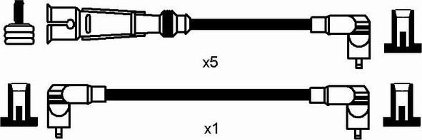 NGK 0516 - Комплект проводов зажигания autodnr.net