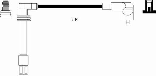 NGK 0518 - Комплект проводів запалювання autocars.com.ua