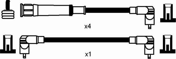 NGK 0575 - Комплект проводів запалювання autocars.com.ua