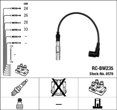 NGK 44312 - Комплект проводов зажигания avtokuzovplus.com.ua