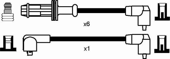 NGK 0592 - Комплект проводів запалювання autocars.com.ua