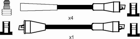 NGK 0661 - Комплект проводов зажигания autodnr.net