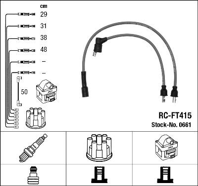 NGK 0661 - Комплект проводов зажигания autodnr.net